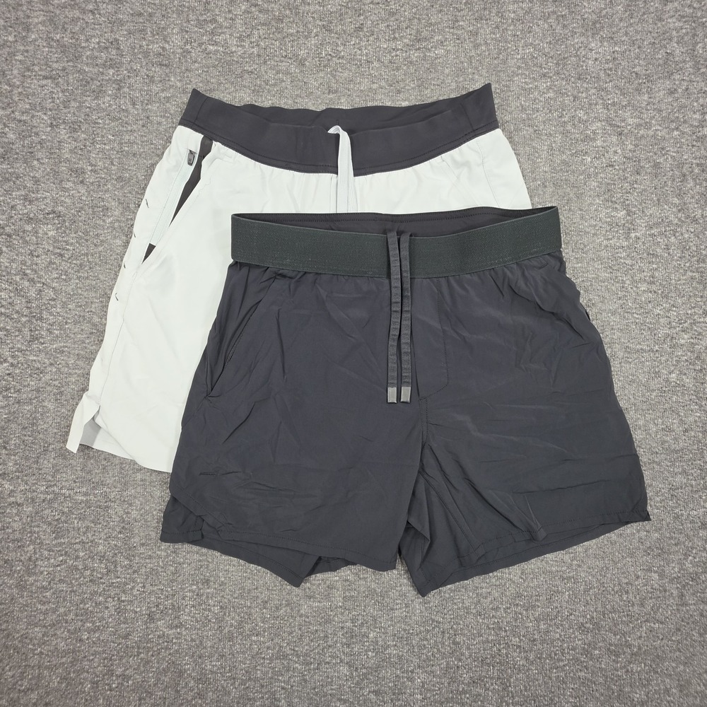 Ten Thousand Mens Tactical Shorts Size S Lined 7" & 5" Inseam Lot 2 Black Gray